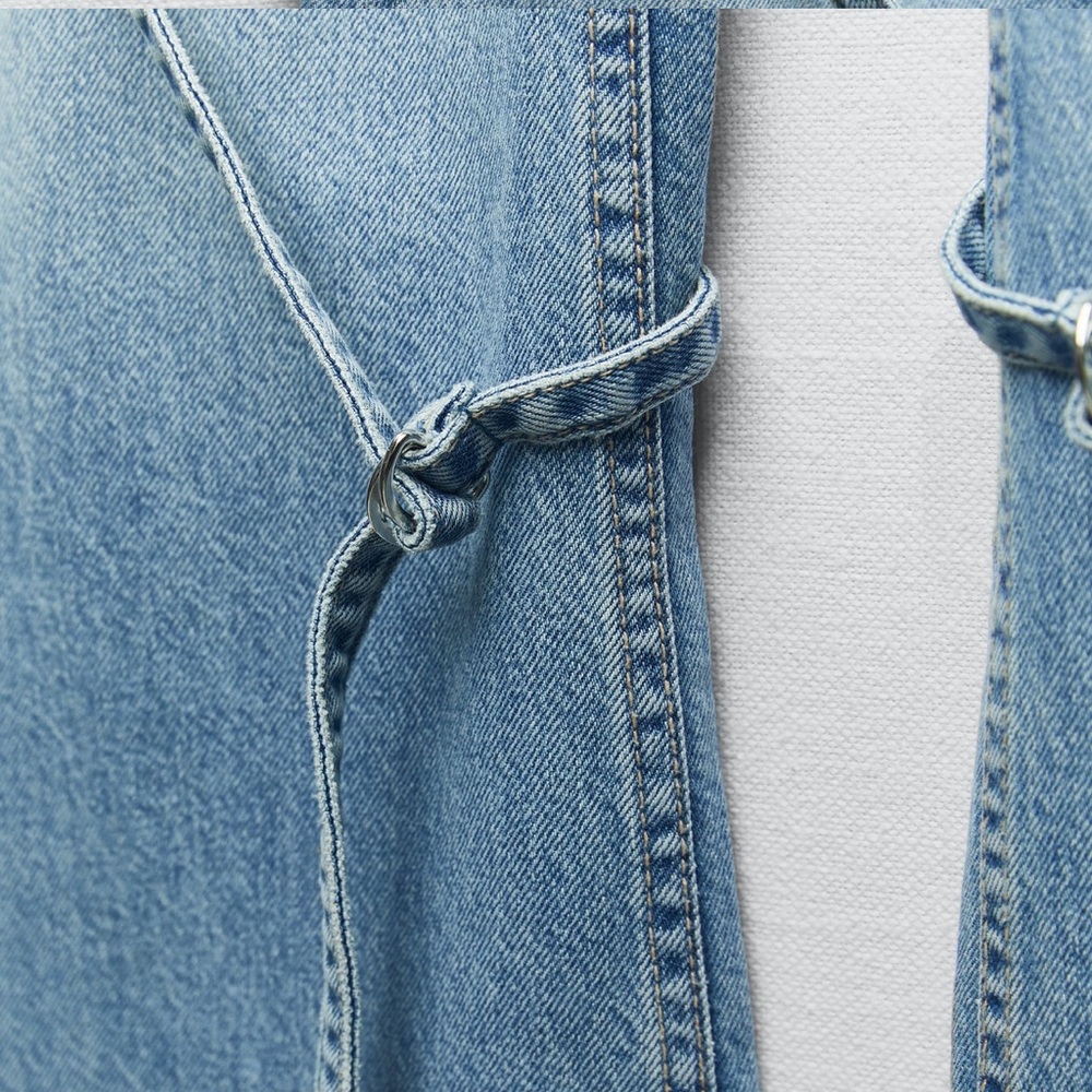 ZARA BELT LOOP CARGO TRF JEANS - Picture 7 of 7